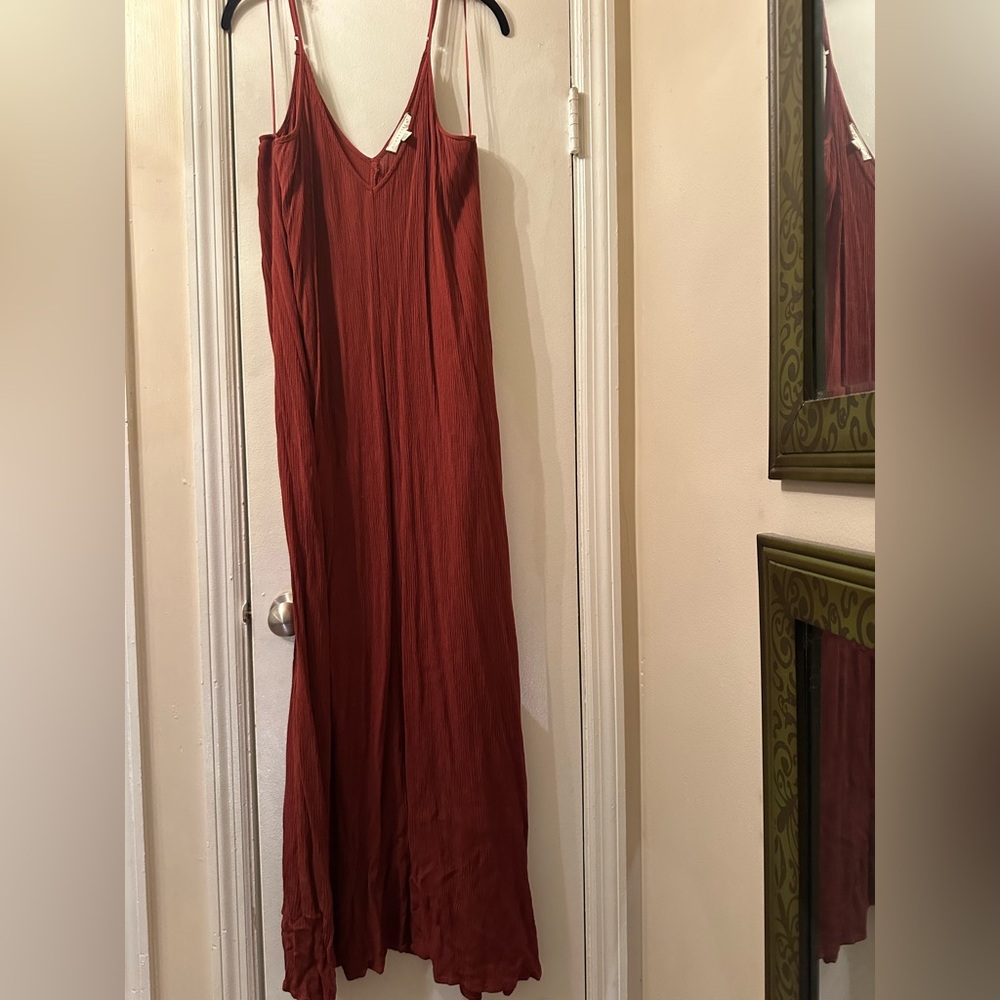 Lovestitch Deep Brick Red Sleeveless Dress